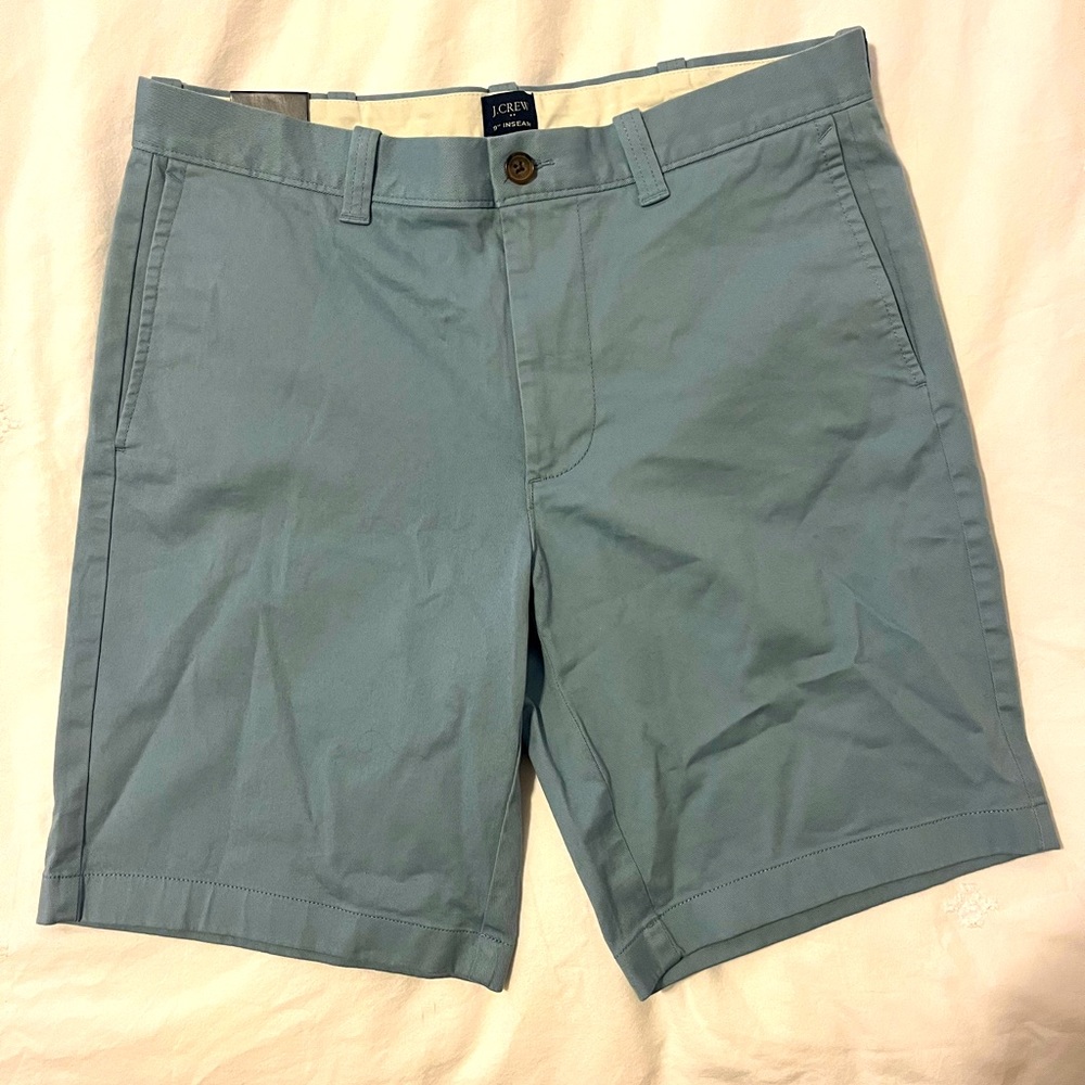 JCrew flat front 9 in shorts